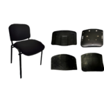 Silla con asiento y respaldo modelo ISO con parrilla