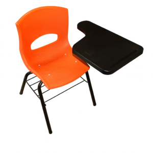 Silla modelo Toluca con paleta heptagonal y parrilla porta utiles.