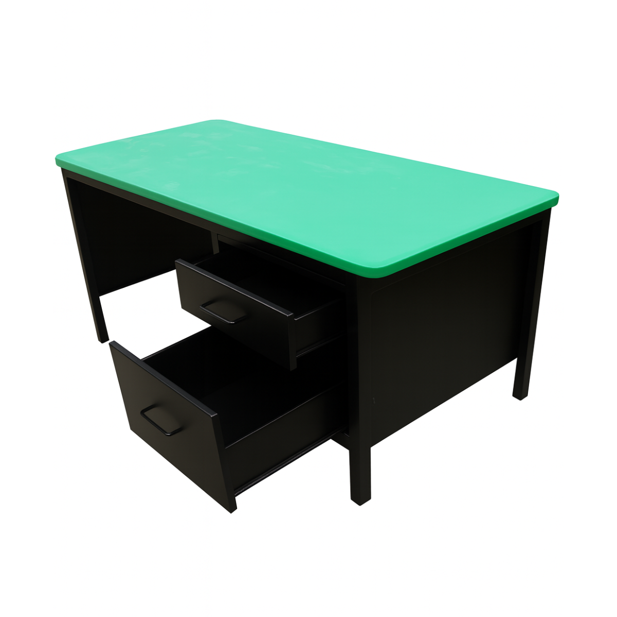 Escritorio 120 cm polipropileno dos cajones faldones